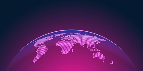 mondo, pianeta, pixel, comunicazione, informatica © xyz+