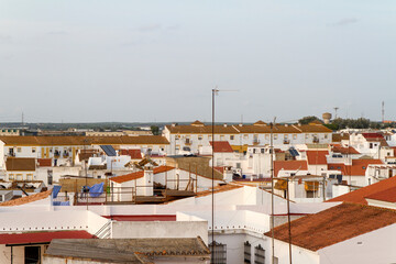 Panoramica, Paisaje o Vista en el pueblo de Cartaya, provincia de Huelva, comunidad autonoma de Andalucia o Andalusia, pais de España o Spain