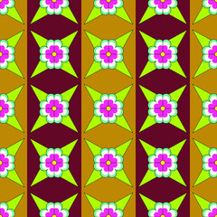 seamless pattern with flowers