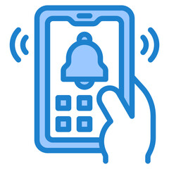 mobilephone blue style icon