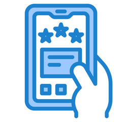 mobilephone blue style icon