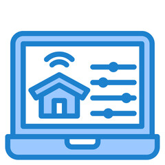 smarthome blue style icon