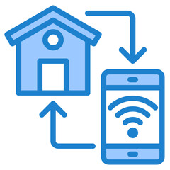 smarthome blue style icon