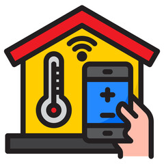 smarthome color line style icon