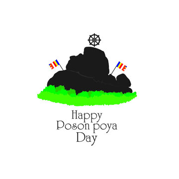 Mihinthale rock, Happy poson poya day
