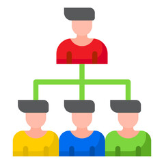 diagram flat style icon