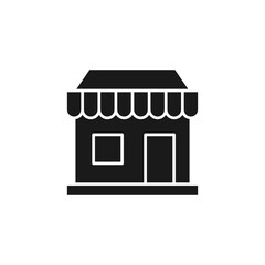 Store icon Vector design Illustration. Store Building icon vector design for e-commerce, online store and marketplace. Market Shop icon vector for website, mobile, logo, symbol, button, sign, app UI