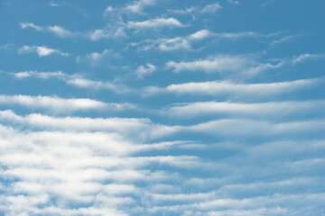 cirrocumulus clouds or high-altitude cloudlets
