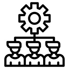 diagram outline style icon