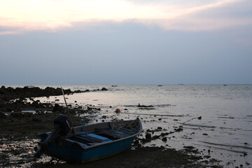 Sonnenuntergang am Strand von Naklua, Chonburi, Thailand