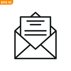 email icon symbol template for graphic and web design collection logo vector illustration