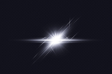 Obraz premium illustration of abstract LENS flare light rays