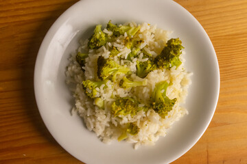 Rice with broccoli