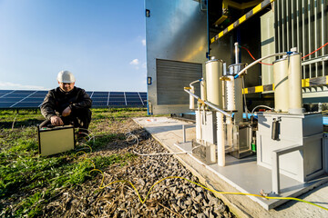 Execution of electrical measuring works on the power transformer