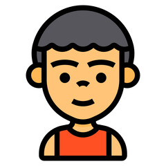 Boy line icon