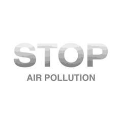 stop air pollution. vector illustration