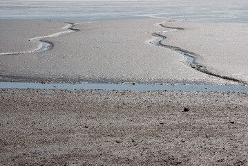 tidal creek in the wadden sea