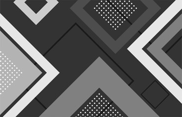 Abstract geometric square shape gray color monochrome pattern background.vector illustration for your work.