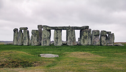 Stonehenge is a prehistoric monument on Salisbury Plain in Wiltshire, England