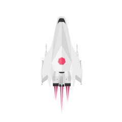 Minimal spaceship illustration