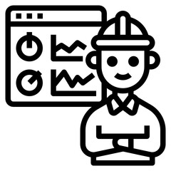 Data Transfer line icon