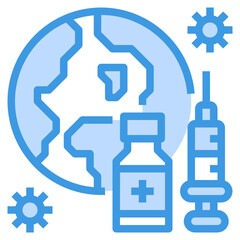 Vaccine line icon