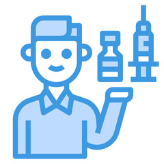 Vaccine line icon