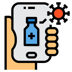 Smartphone line icon