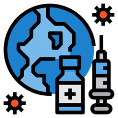 Vaccine line icon