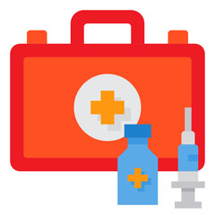Vaccine flat icon
