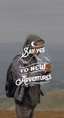 Mountains landscape in ukrainian Carpathians