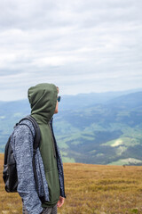 Mountains landscape in ukrainian Carpathians