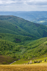 Mountains landscape in ukrainian Carpathians