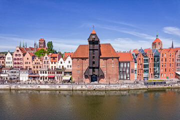 Naklejka na ściany i meble Old Town of Gdańsk, Poland.
