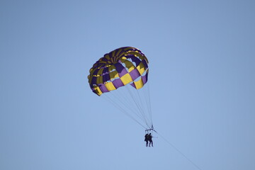 paraglider in the sky