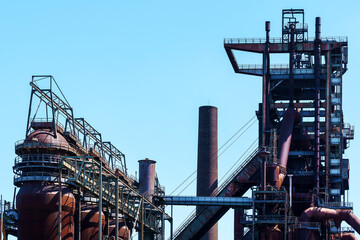 Fototapeta premium Impressionen vom Hochofen Phönix West, Dortmund, Ruhrgebiet