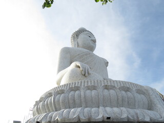 Statue Bouddha Blanc Thaïlande 