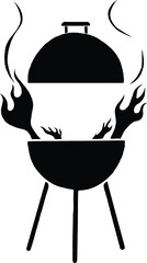 A charcoal grill. BBQ grill