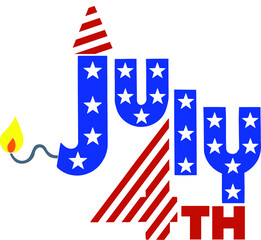 July 4th design | 4th of July rocket