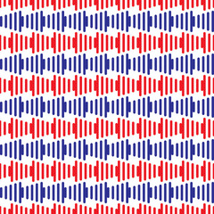Abstract blue and red patterns on white background, Abstract vector wallpaper, Seamless pattern background.