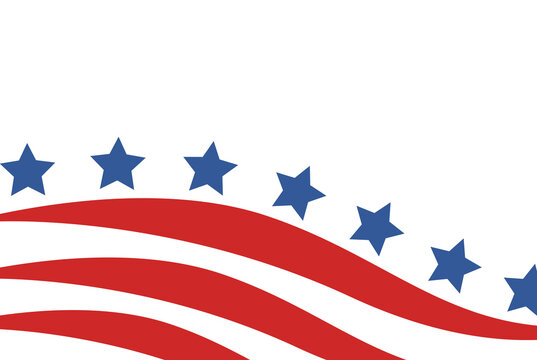 USA flag in style vector