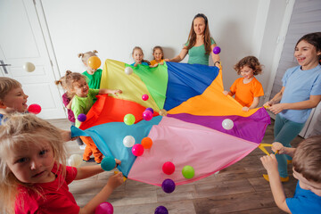 Bright colorful Birthday games for energetic children
