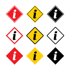 Set of Information help icon, helpdesk info bubble desk. Vector sing isolated on white background