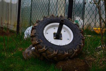 Little child in the garden