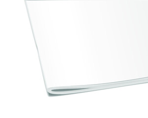 Blank catalog isolated on a white background