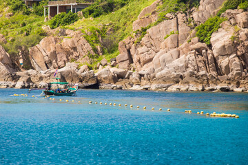 View point from top of mountain for see the beach, sea and nature of NangYuan and Tao island