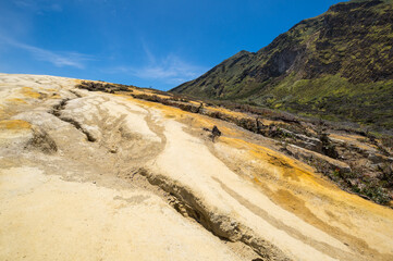 Ijen volcano in East Java, Indonesia