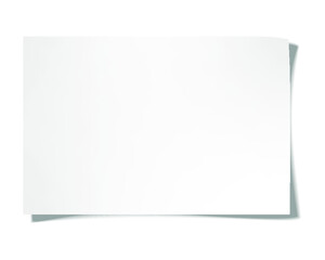 Blank Paper isolated on a white background