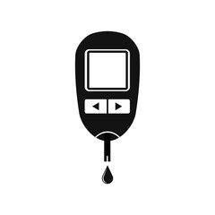 Glucometer icon.Vector illustration isolated on white background.