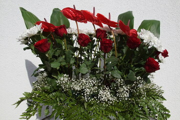 Kompozycja ,kwiaty ,kwiaty cięte